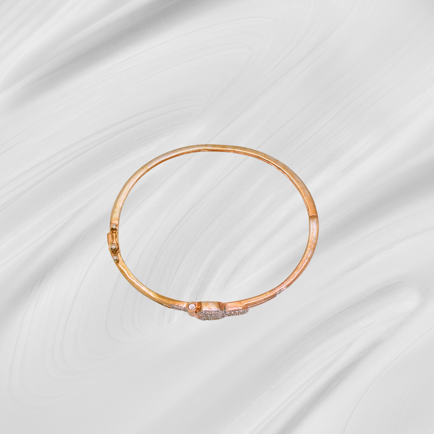 Siya Openable Woman Bracelet with lock Rosegold Polished