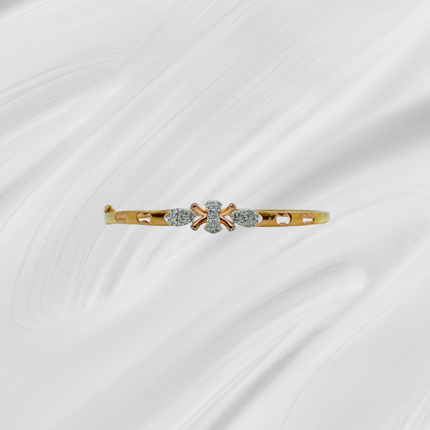 SIYA Openable Ledies Bracelet with lock Rosegold polished