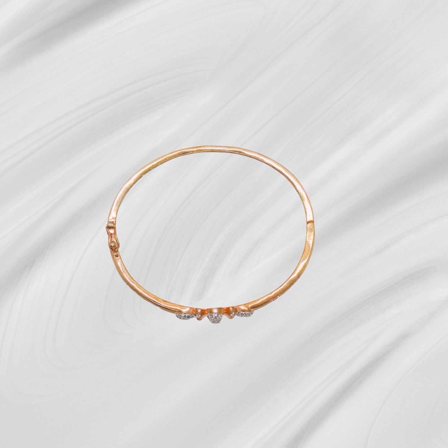 SIYA Openable Ledies Bracelet with lock Rosegold polished