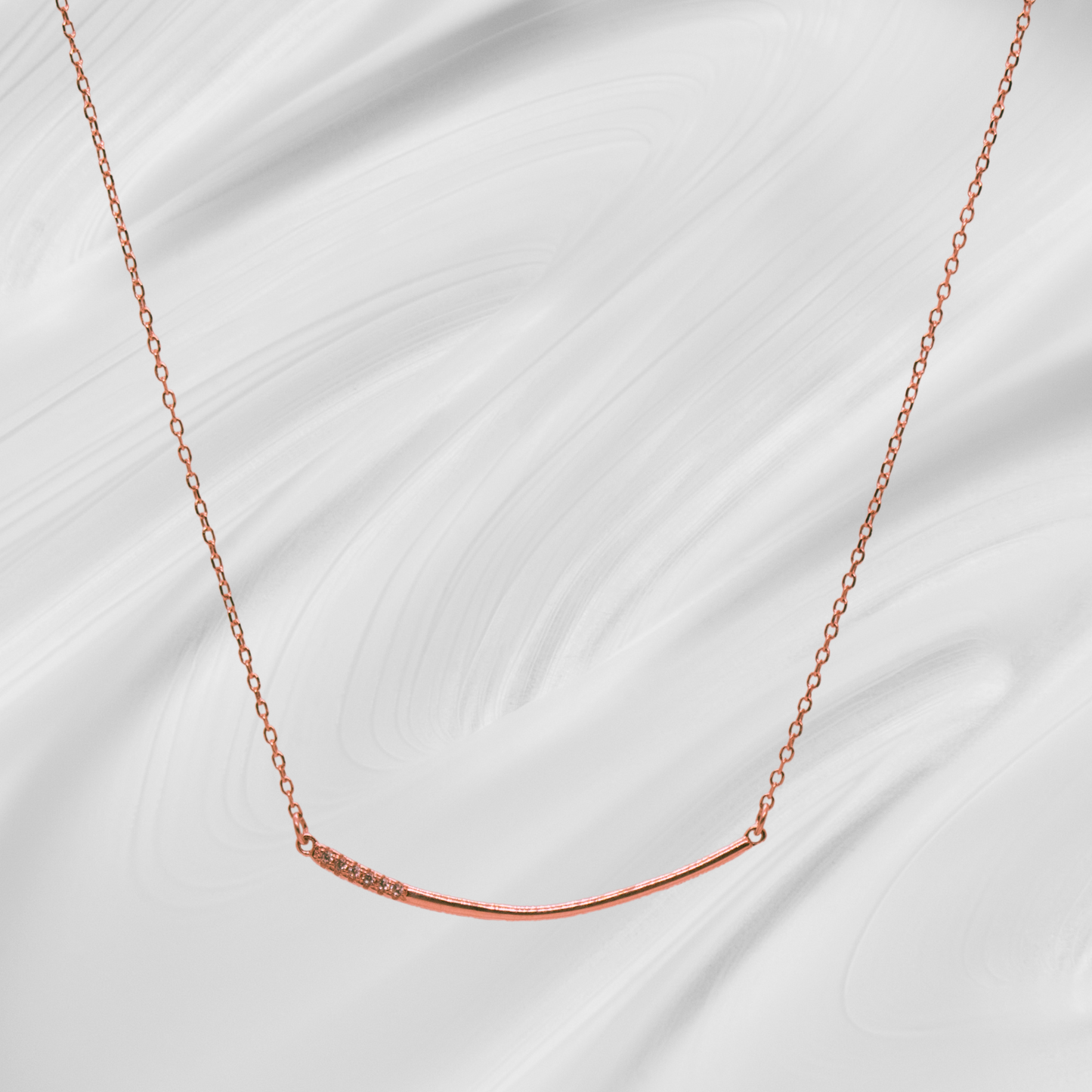 Siya Rosegold Polished Chain