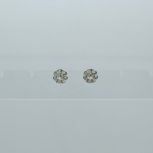 Siya Diamond Floral Earrings