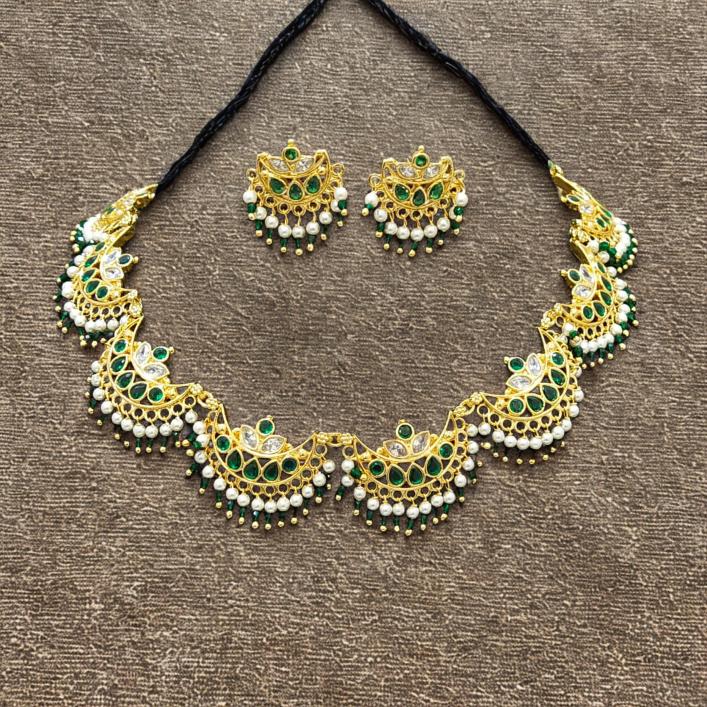 SIYA gold-plated chandrahar nacklace