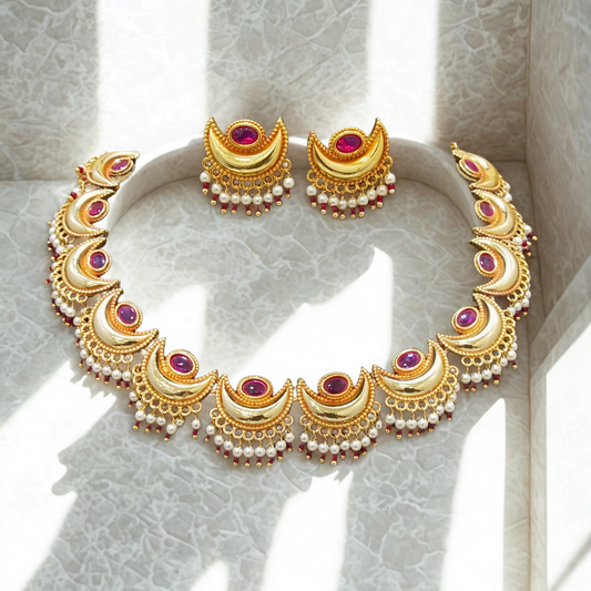 SIYA Traditional Chandrahar Nacklace