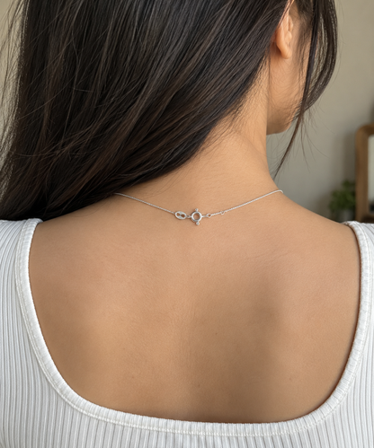 925 Sterling Silver Infinity Chain for Women