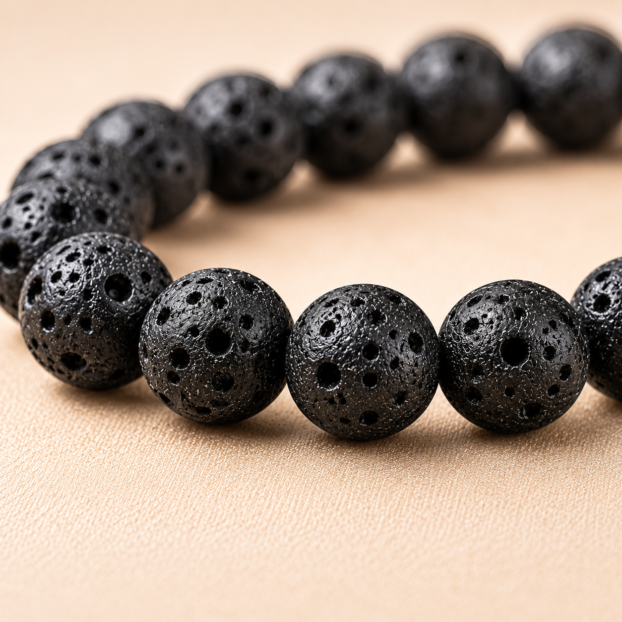 Natural Lava Stone Energy Bracelet for Men & Women | Grounding, Strength & Stress Relief | Siyajewel