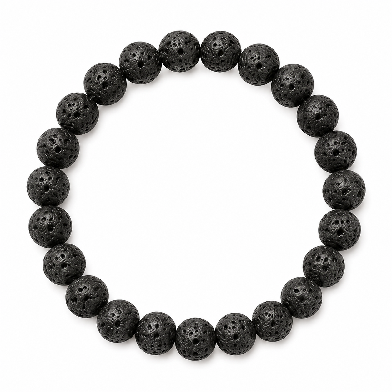 Natural Lava Stone Energy Bracelet for Men & Women | Grounding, Strength & Stress Relief | Siyajewel