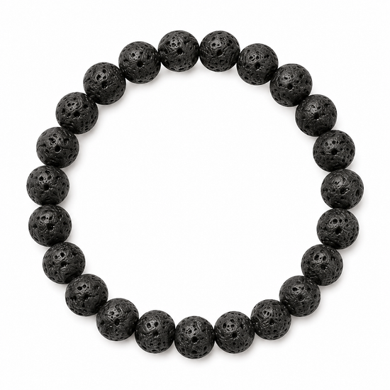 Natural Lava Stone Energy Bracelet for Men & Women | Grounding, Strength & Stress Relief | Siyajewel