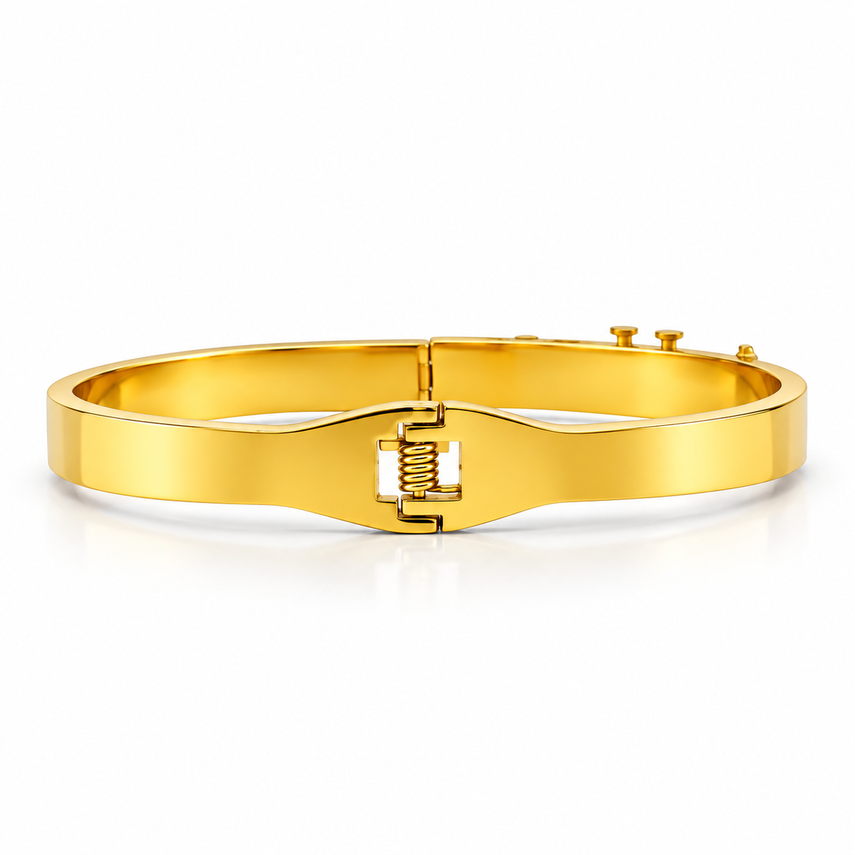 Black Enamel Gold-Tone Crystal Cuff Bracelet for Women | Luxury Black Enamel Crystal Gold-Tone Bracelet for Women