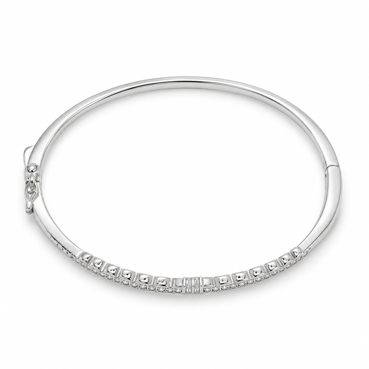 925 Sterling Silver Openable Crown Ladies Bracelet with Lock