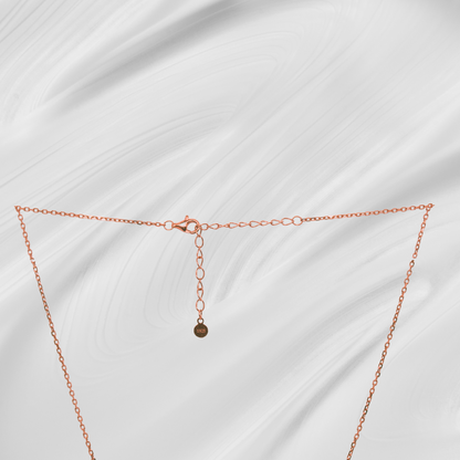 Siya Rosegold Polished Tedy Pendant Chain