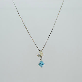 Siya Butterfly-Ocean Blue Stone Chain