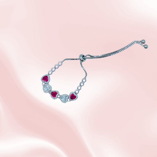 Siya Adjustable Heart Bracelet