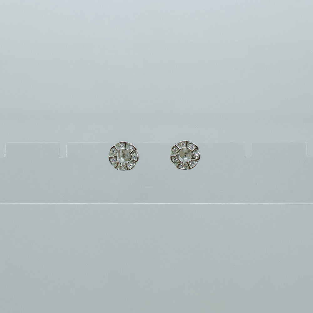 Siya Diamond Floral Earrings