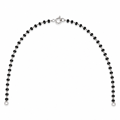 925 Sterling Silver Short Mangalsutra with Heart Pendant