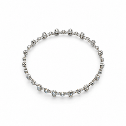 925 Sterling Silver Convertible Ring Cum Bracelet for Women – Crystal Embellished Statement Jewellery
