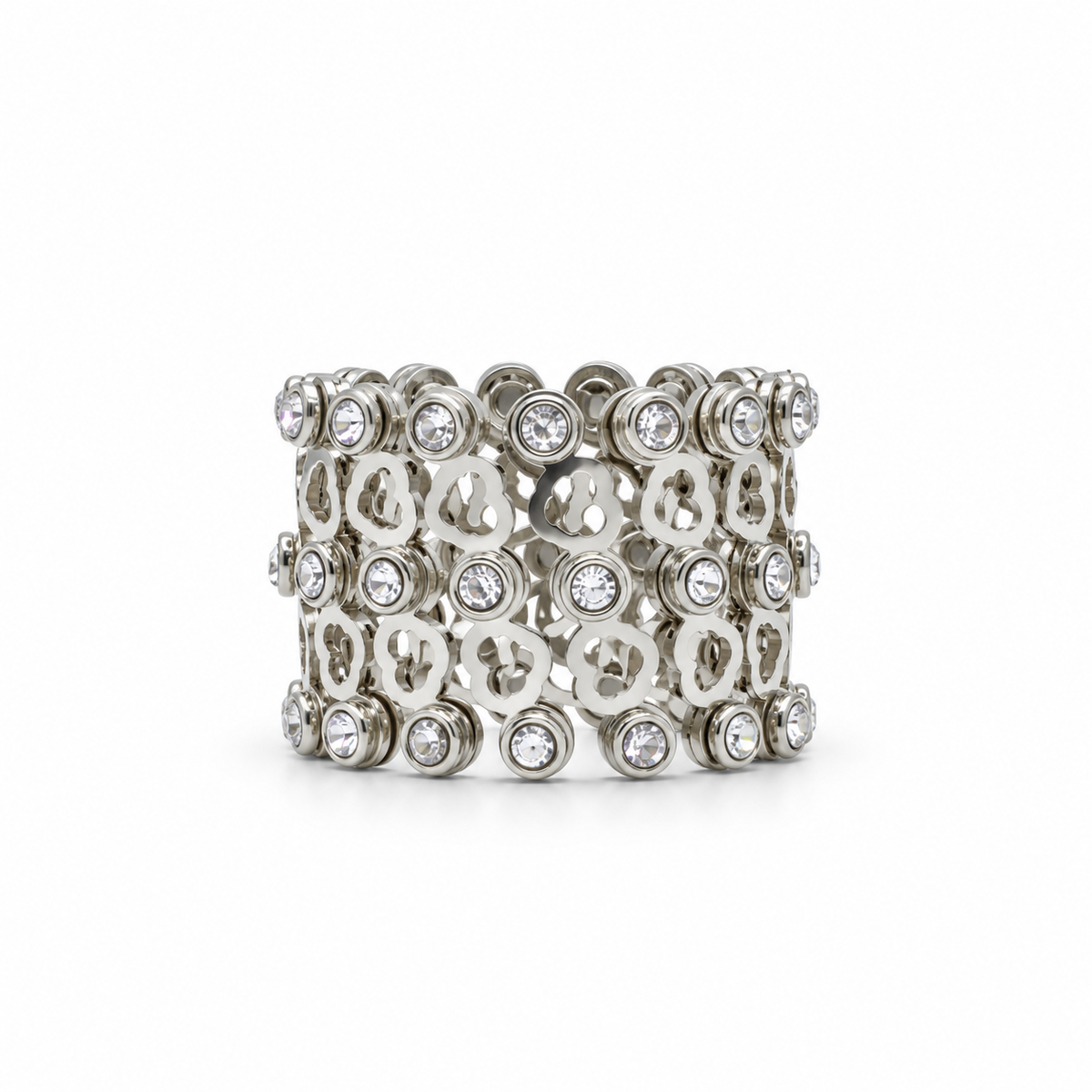 925 Sterling Silver Convertible Ring Cum Bracelet for Women – Crystal Embellished Statement Jewellery