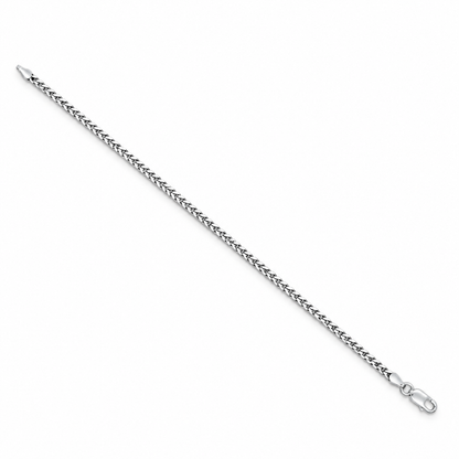 925 Sterling Silver Classic Chain Bracelet for Women & Men