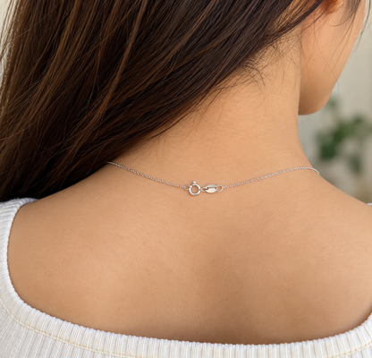 925 Sterling Silver Heart Pendant Chain for Women