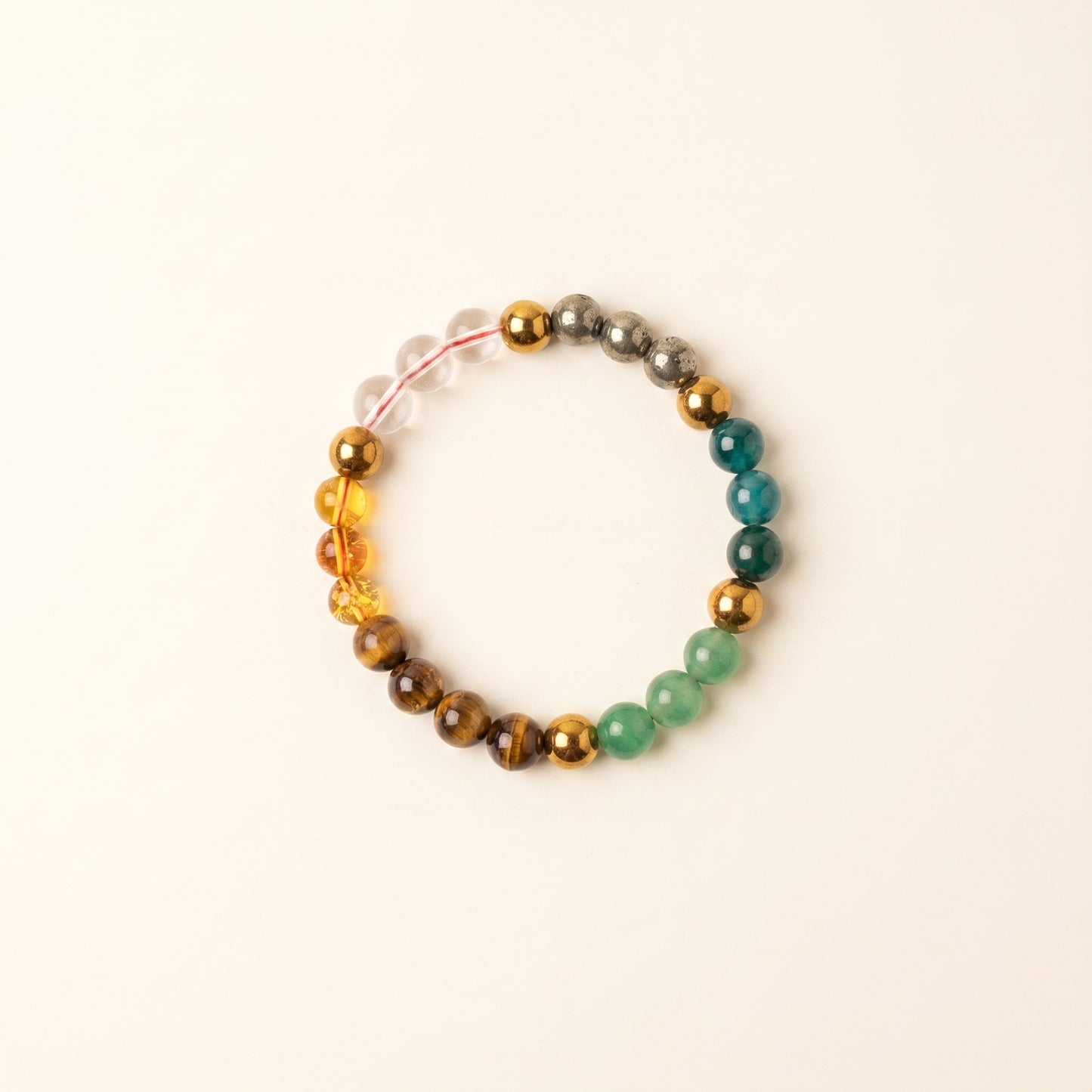 7 Crystal Energy Bracelet for Wealth, Luck, Protection & Positive Energy | Natural Healing Crystal Bracelet