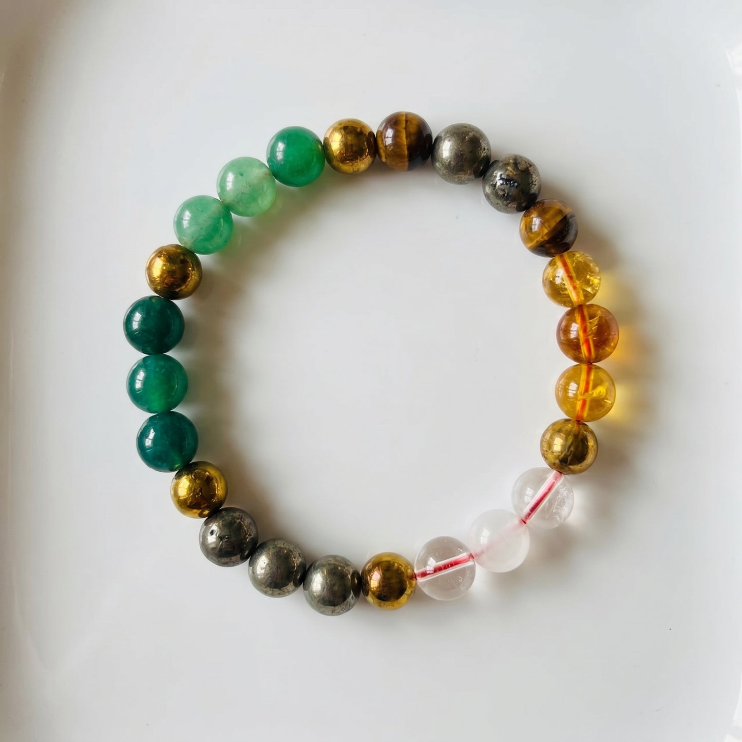 7 Crystal Energy Bracelet for Wealth, Luck, Protection & Positive Energy | Natural Healing Crystal Bracelet